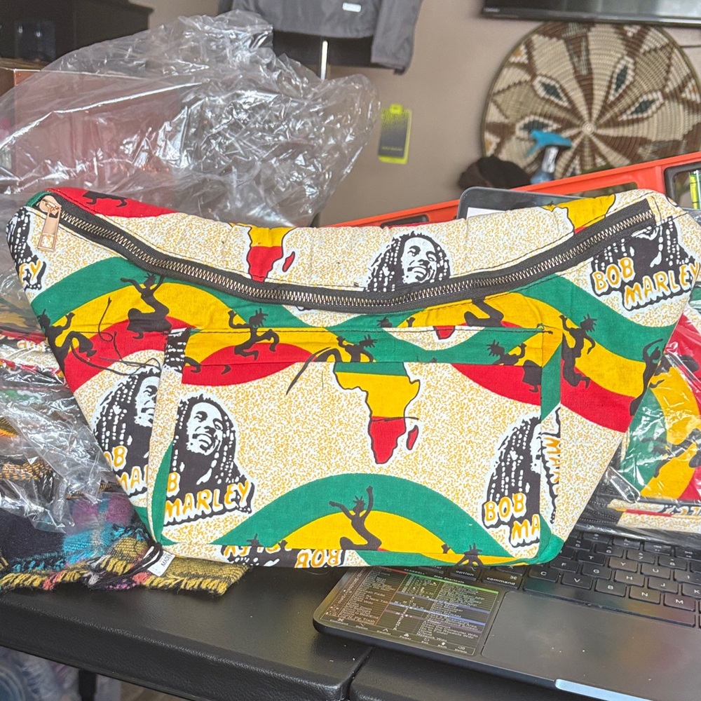 Bob Marley Themed Women Bag - Multicolor